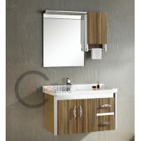 CY-8838 Aluminum magnesium alloy hotel bathroom cabinet with mirror modern furniture