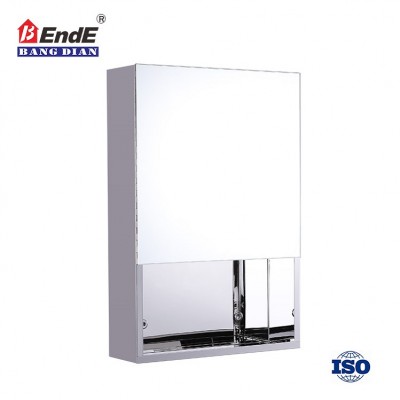 Small corner bathroom cabinet stainless steel mirror cabinet