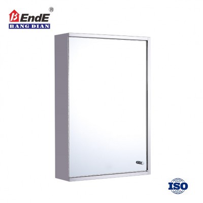 Stainless steel bathroom equipment cabinet recessed mirror cabinet for bathroom or bathroom sanitary